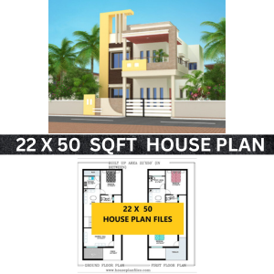 22x50 two story house floor plan
