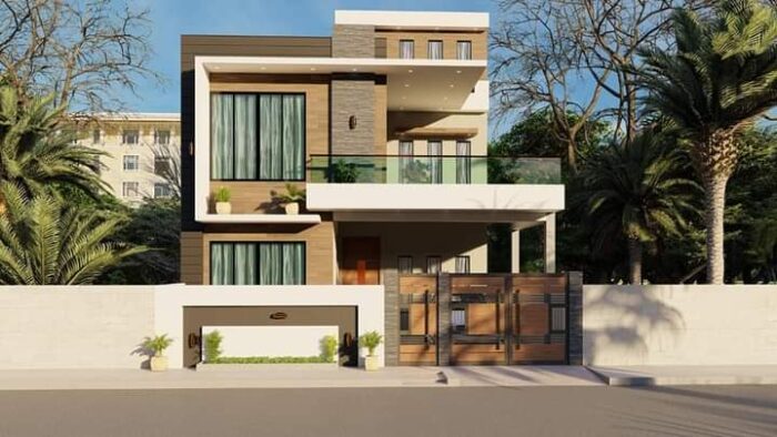 30*45 3d elevation design