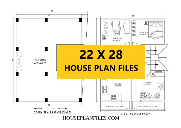 22x28 house plan