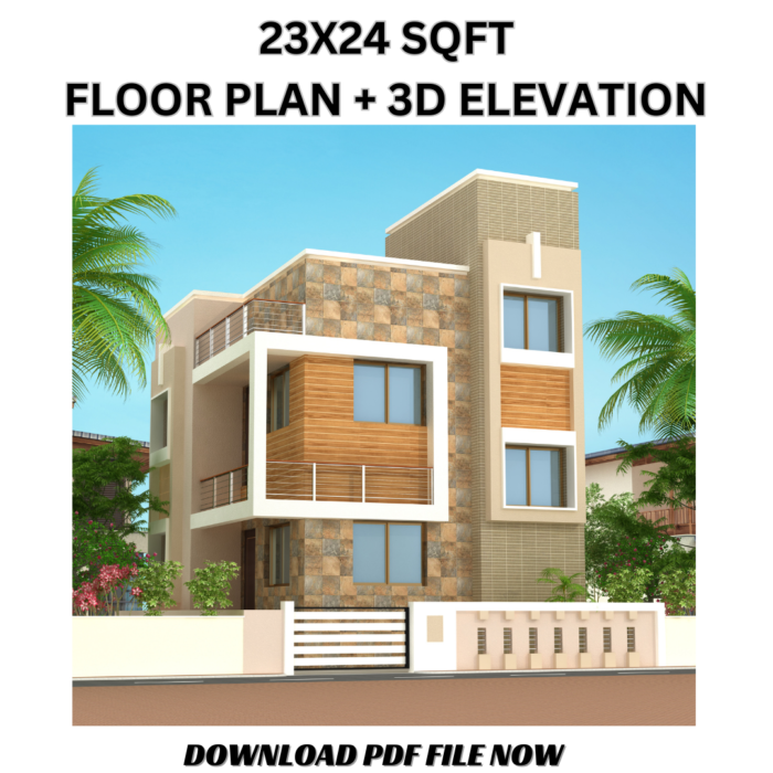 23 * 24 house plan