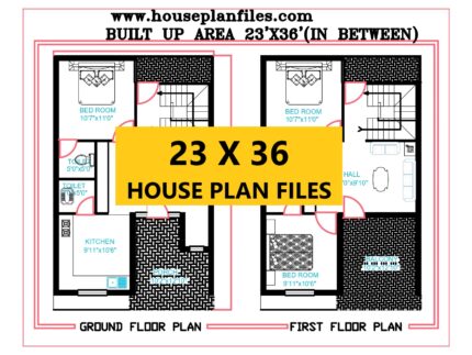 23 * 36 house plan