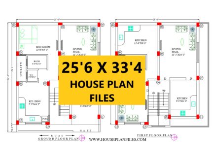 25x33 house plan