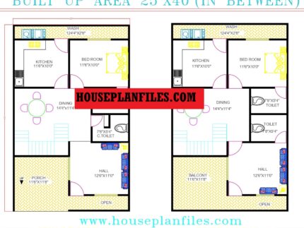 house plan 25 * 40 feet