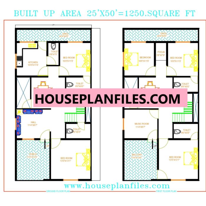 modern 25x50 house plan