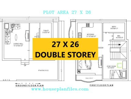 27 * 26 house plan