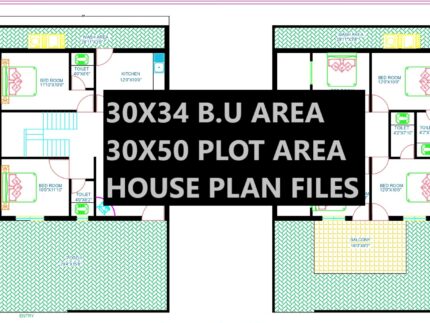 30 50 house plan 3bhk