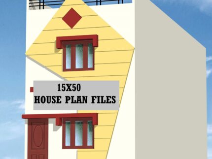 15 by 50 house plan