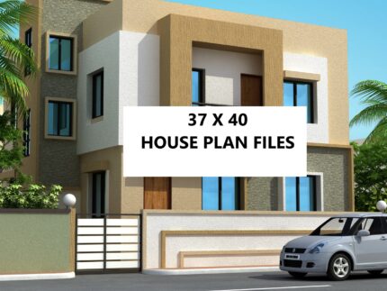 37 * 40 house plan