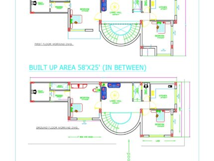 58x25 house plan