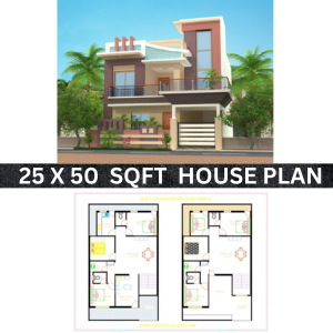 25x50 modern house plans