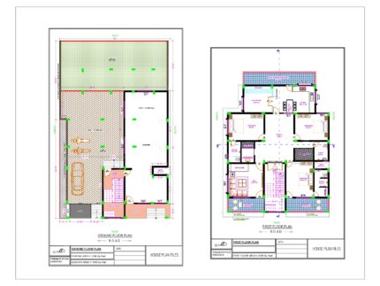 50X80 sqft bunglow house plan