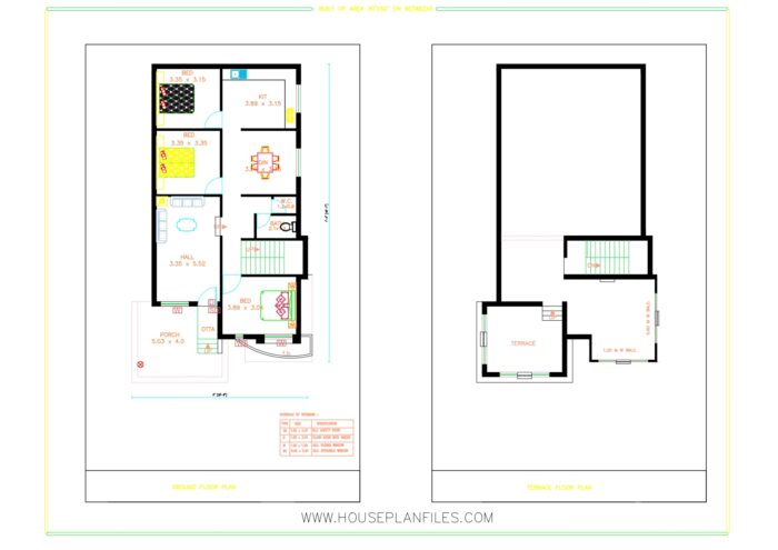 30 x 50 square feet house plan