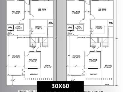 30 60 site house plan