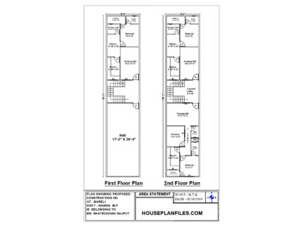 18 x 87  house plan