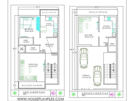 20 * 40 two storey modern house design