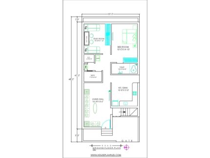 22 * 48 house plan