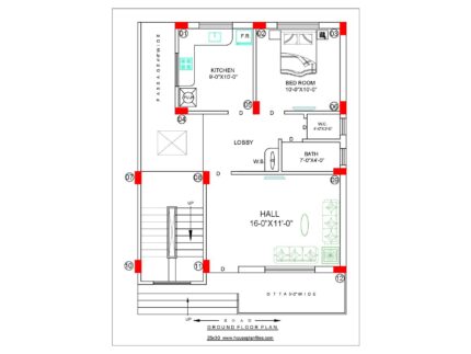 25 by 30 house plan