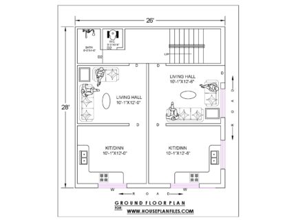 28 26 rental unit house plan