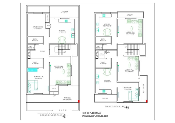 30 * 60 home map design 