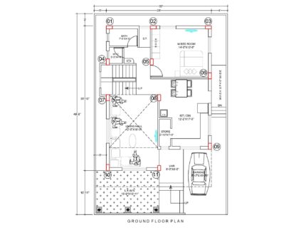 33x50 house plan
