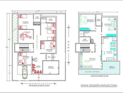 Doctor clinic with residence 40 x 50