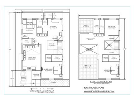 222 gaj house plan