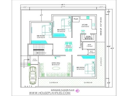 48x44 house plan build