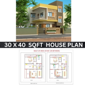 30 * 40 house plan