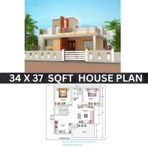 34x37 house floor plans