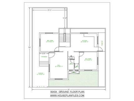 2 BHK house design