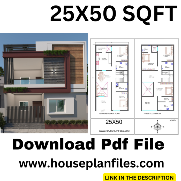 25 by 50 modern home design plans