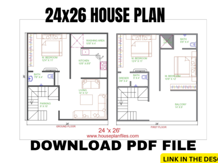 three room house design