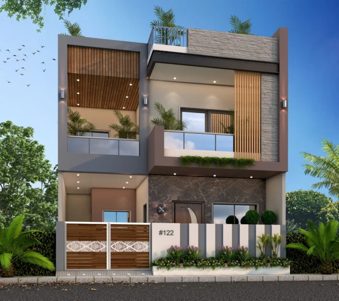 25 50 house plan 3d
