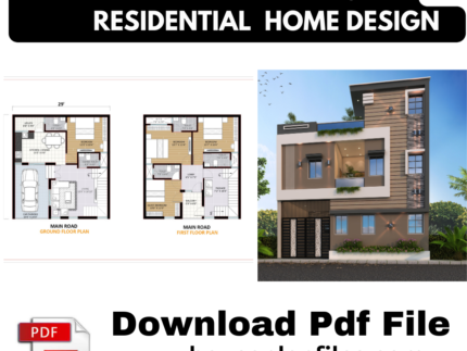 20X60 100 gaj house design 3d