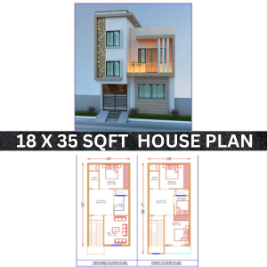 18 * 35 house plan