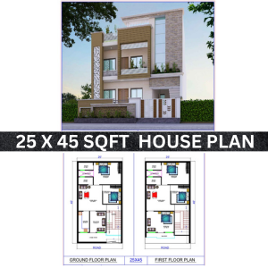 25 x 45 house plan