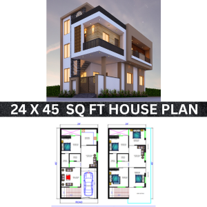 24 by 45 house plan