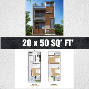 20 * 50 house plan