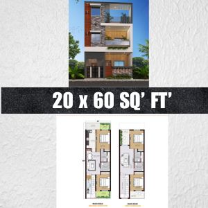 20 by 60 house plan