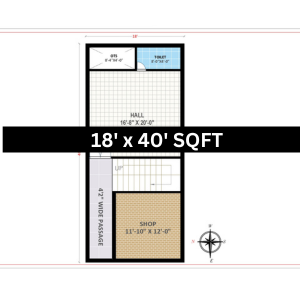 18 * 40 shop plan