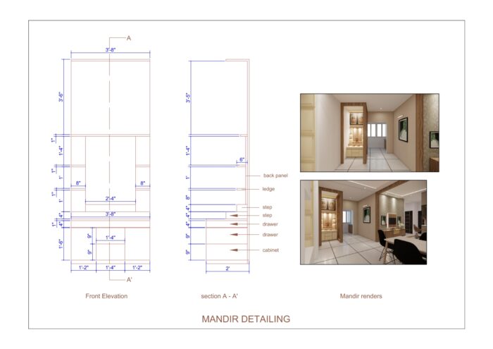 mandir interior design