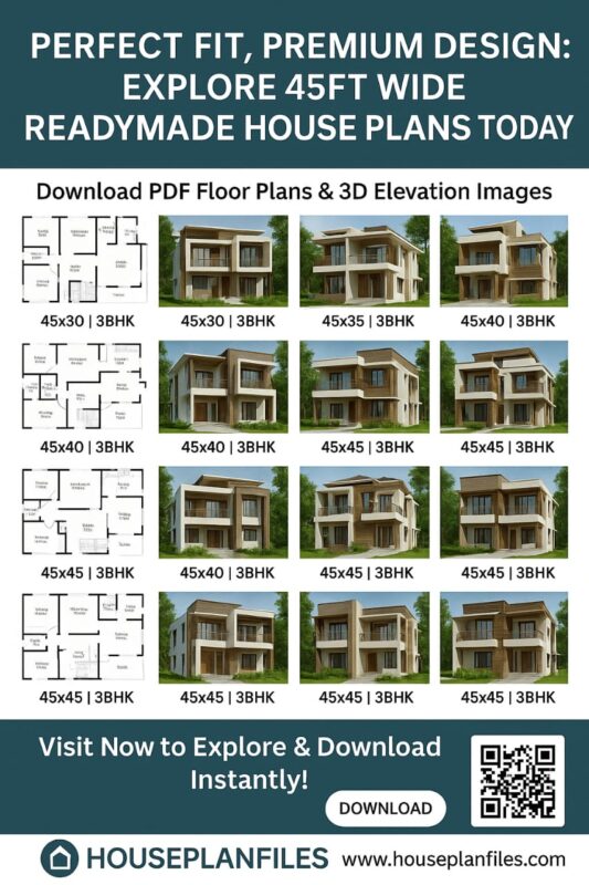 Ready-to-Build 45ft Wide Home Plans