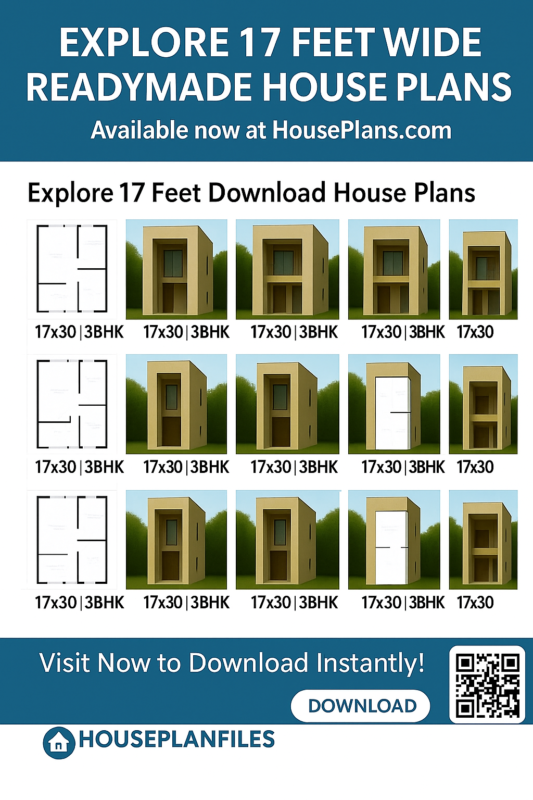 17 Feet Wide House Plans