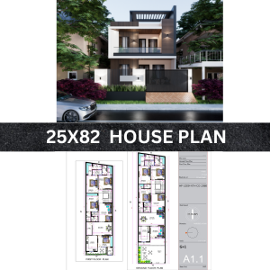 25x82 house plan