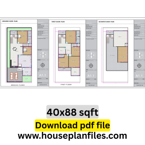40x88 house plan
