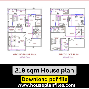 217 Sqm Modern G+1 House Plan
