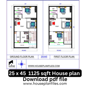 1125 Sqft Two-Storey House Plan