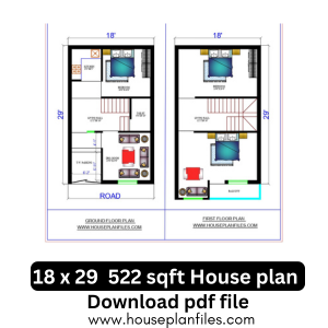 522 Sqft  House Plan
