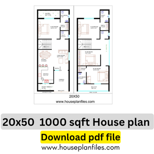 1000 sqft floor Plan
