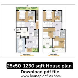 1250 Sqft Modern Duplex Design